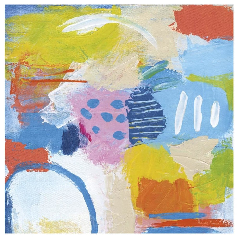 "Cheerful II" Digital Paper Print by Farida Zaman, 38"x38"