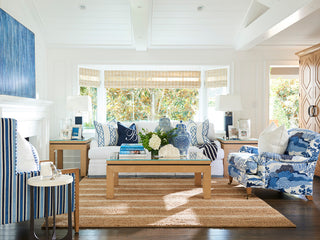Harbor Raffia Lamp Table