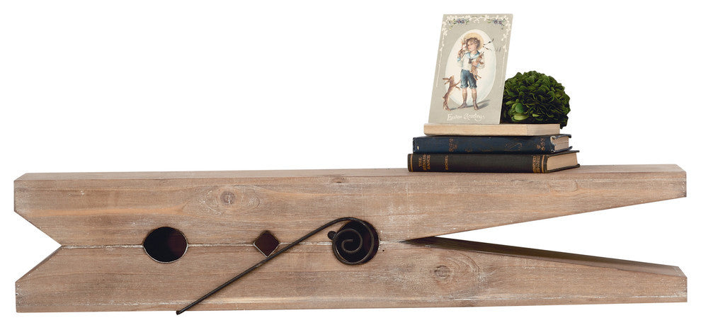 Decorative Wood Shelves, Set of 2