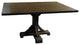 Barnwood Style Timber Peg Pedestal Dining Table, Woodland Smoke, 42" X 42"