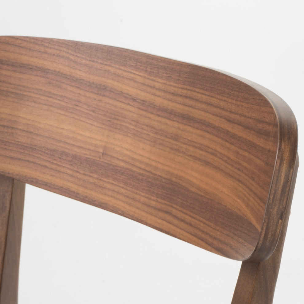 GDF Studio Williamgsburg Mid-Century Modern 5 Piece Dining Set, Dark Gray