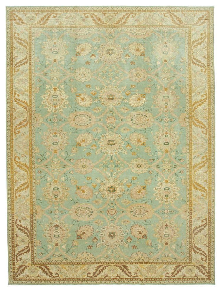 Rug N Carpet - Hand-Knotted Oriental 10' 1" x 13' 8" Oversize Oushak Area Rug