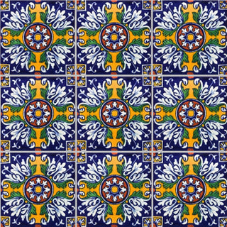 4.2x4.2 9 pcs Aldeno Talavera Mexican Tile