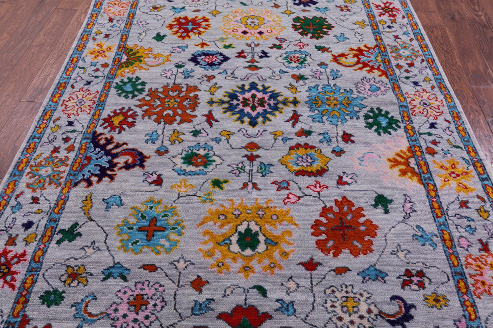 6' 0" X 8' 11" Turkish Oushak Handmade Wool Rug - Q13398