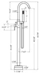 Woodbridge Bathtub Faucet, Brushed Nickel