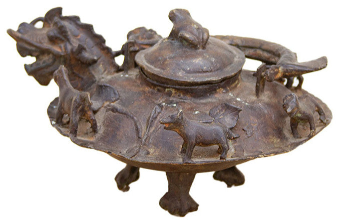 Large Ancient Dragon Tea Pot
