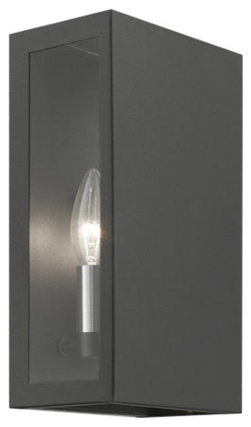 Winfield 2 Light Textured Black/Brushed Nickel Candles Outdoor ADA Medium Sconce