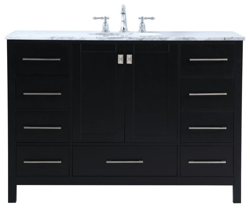 Elegant VF18948BK 48"Single Bathroom Vanity, Black
