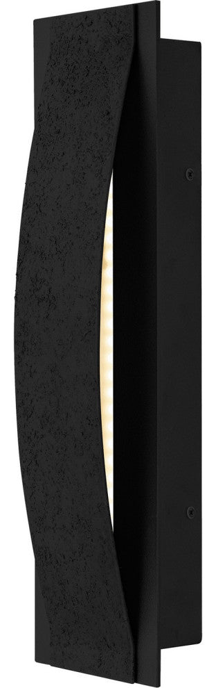 Onyx LED Outdoor Wall Lantern in Earth Black