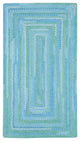 Capel Waterway Blue 0470_400 Braided Rugs - 4' X 6' Concentric Rectangle