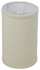 Fenchel Shades 6"x6"x10" White Spider Attachment Drum Lamp Shade, Linen Beige Homespun