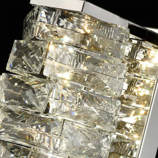 Modern LED Wall Lights Crystal Wall Sconce, Chrome