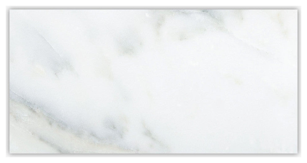 Calacatta Honed 3x6 Micro Beveled Marble Tile