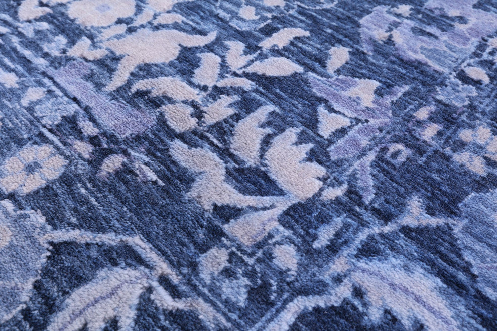 6' 11" X 14' 2" Modern Hand-Knotted Wool Rug Q11898