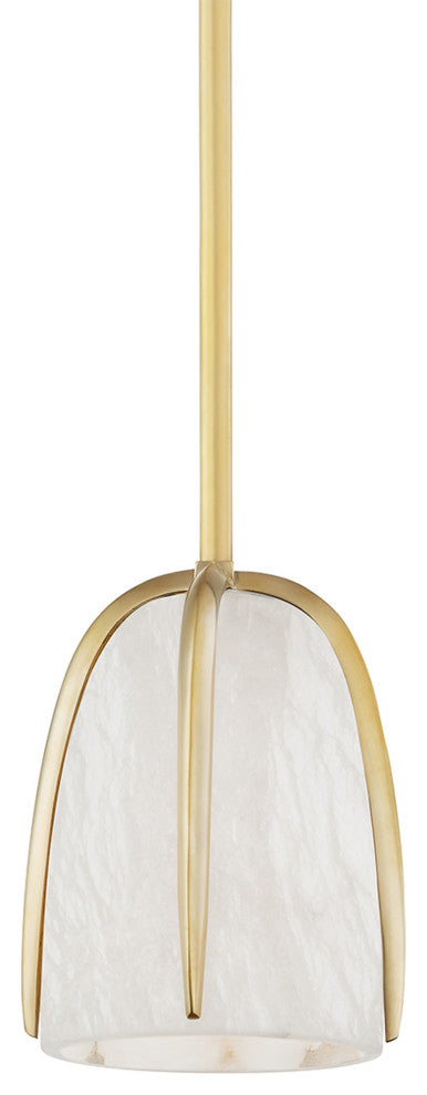Wheatley 1-Light Pendant Aged Brass Finish