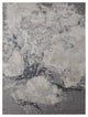 Oria Industrial Abstract Area Rug, Gray/Ivory, 3'11"x6'
