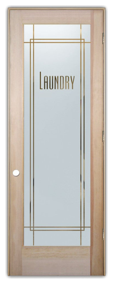 Laundry Door - Ultra Laundry - Douglas Fir (stain grade) - 32" x 96" - Knob...