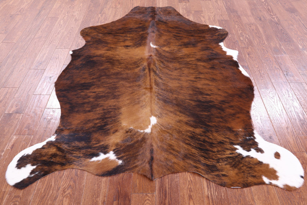 Brindle Natural Cowhide Rug 6' 10" X 5' 6" C1570