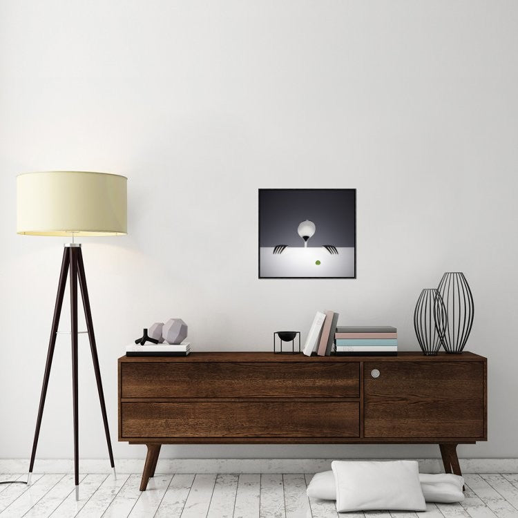 "Want You" Framed Canvas Giclee by Wieteke De Kogel, 23x21"