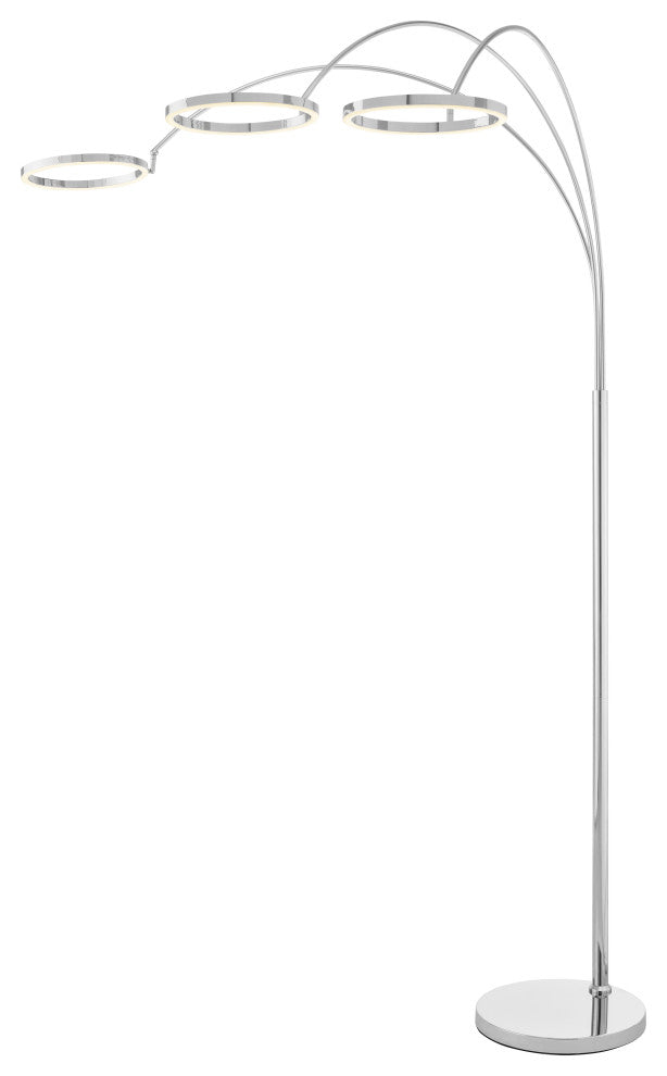 Three Ring Arc Integrated LED Floor Lamp