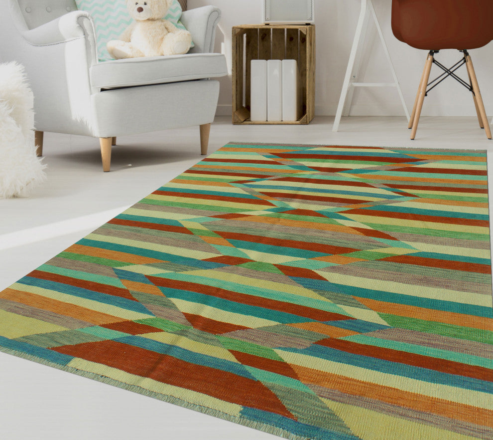 Winchester Kilim Duygu Gray/Ivory Rug, 4'7x6'5