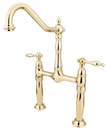 Kingston Brass Vessel Sink Faucet, Polished Brass