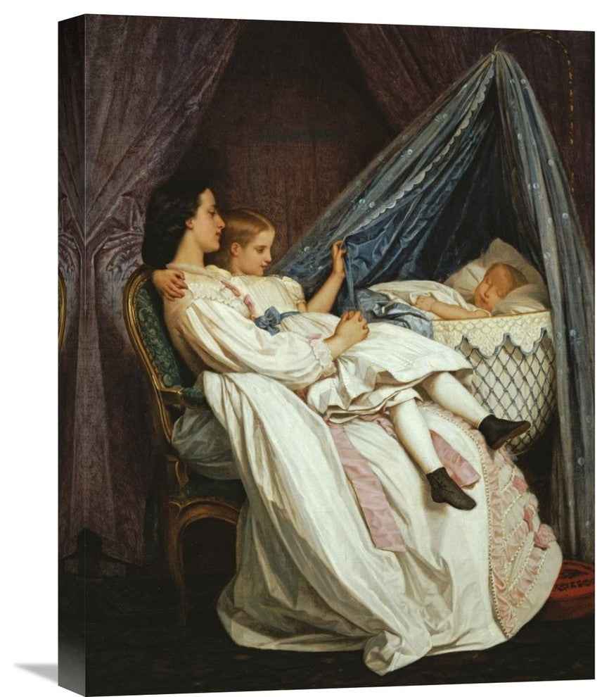 "The New Arrival" Stretched Canvas Giclee by Auguste Toulmouche, 17"x22"