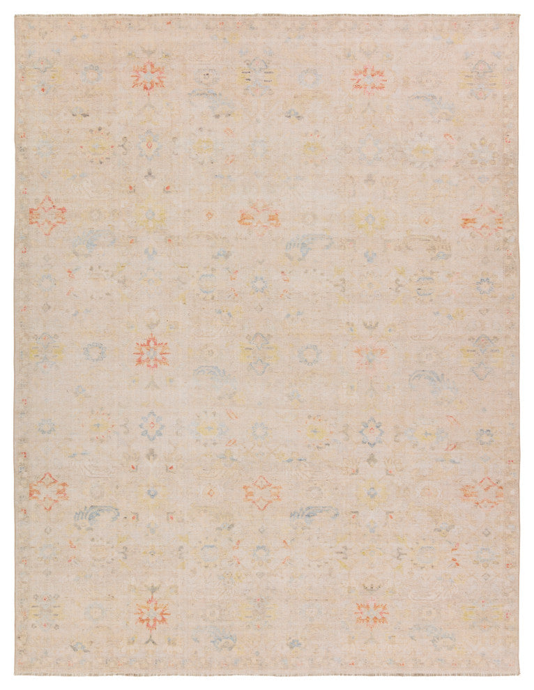 Jaipur Living Aaina Floral Cream/Blue Area Rug 7'10"X9'10"