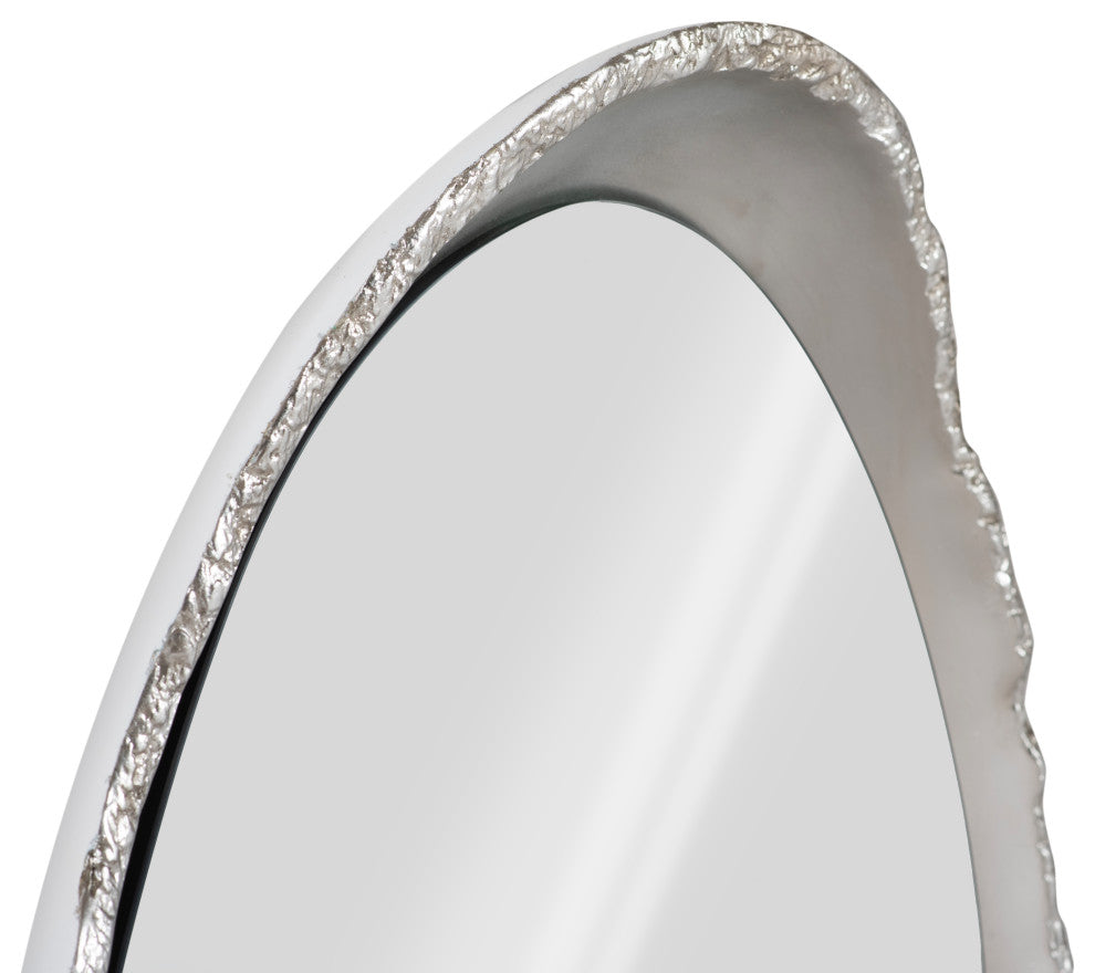 Broken Egg Mirror, Silver Leaf