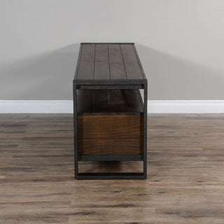 64" TV Stand Media Console Modern Rustic Industrial Cabinet