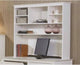Benzara BM69578 Wooden Computer Desk Hutch, White