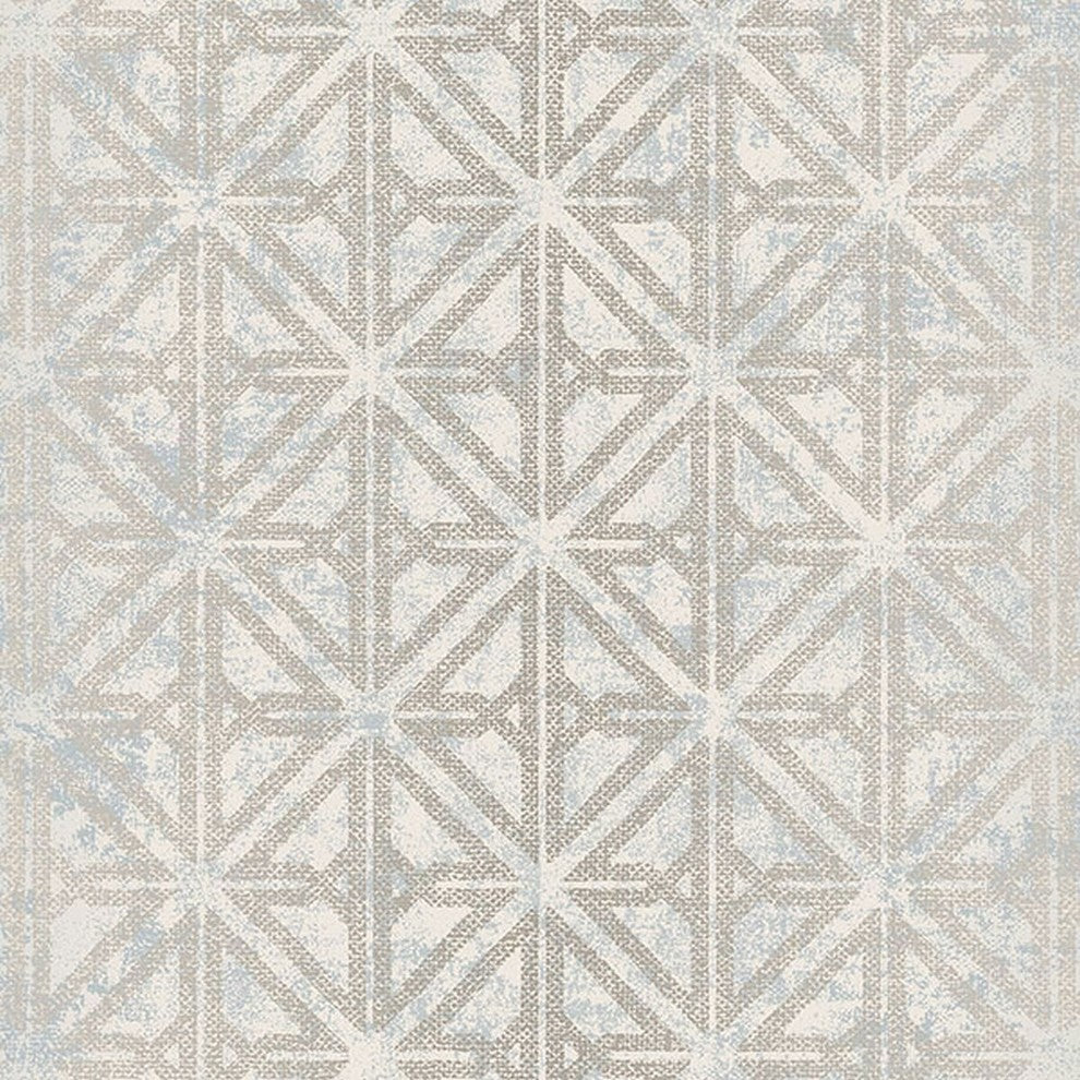 Texture Style 2, Modern Damask Faux White Wallpaper Sample