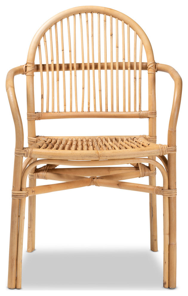 Lissa Natural Brown Rattan Dining Chair