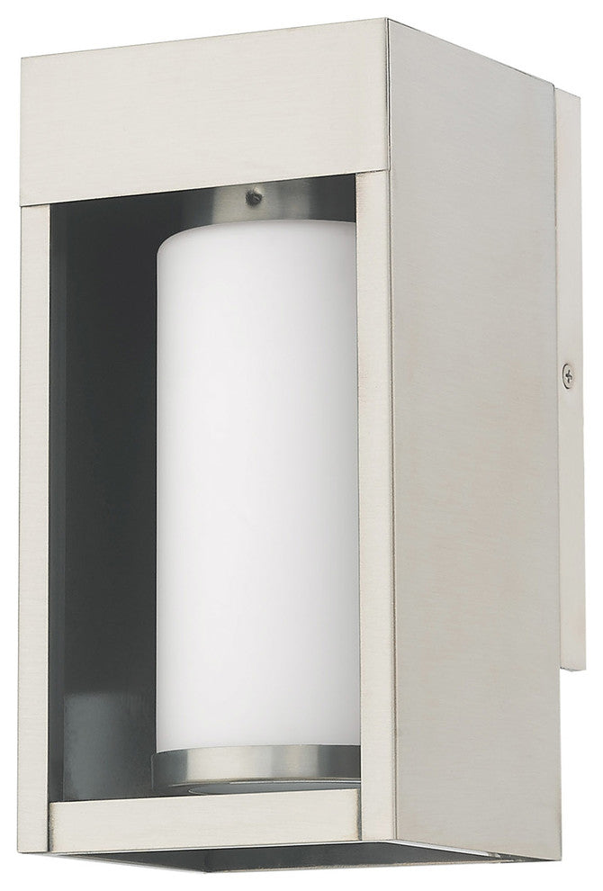 Livex Lighting Brushed Nickel 1-Light Outdoor Wall Lantern