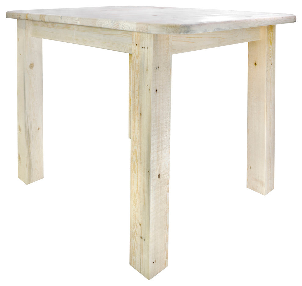 Homestead Counter Height Square 4 Post Dining Table, Ready to Finish