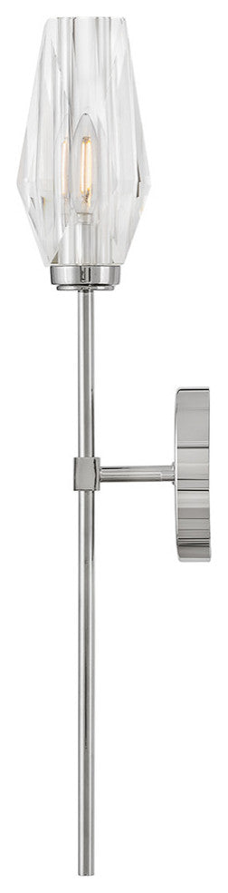 Hinkley Ana Large Single Light Sconce, Polished Nickel