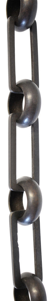 RCH Hardware Brass Rectangle Chandelier Chain, Various Finishes, Oil Bronzed Bla
