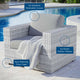 Convene Outdoor Patio Armchair Light Gray Gray