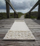 All Natural Coastal Canvas Table Runner with Real Starfish