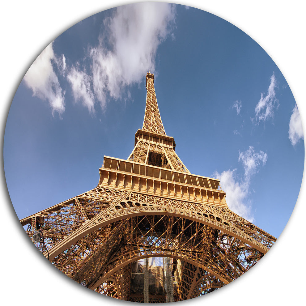Beautiful View Of Paris Eiffel Tower Under Calm Sky, Disc Artwork, 11"