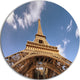 Beautiful View Of Paris Eiffel Tower Under Calm Sky, Disc Artwork, 11"