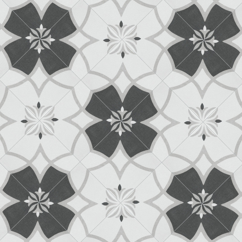 Twenties Mini Ceramic Floor and Wall Tile, Crest