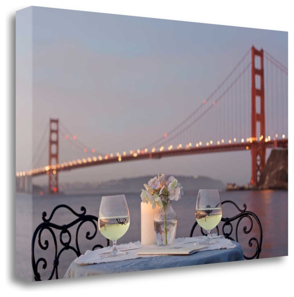 "Dream Cafe Golden Gate Bridge - 77" By Alan Blaustein, Gallery Wrap Canvas