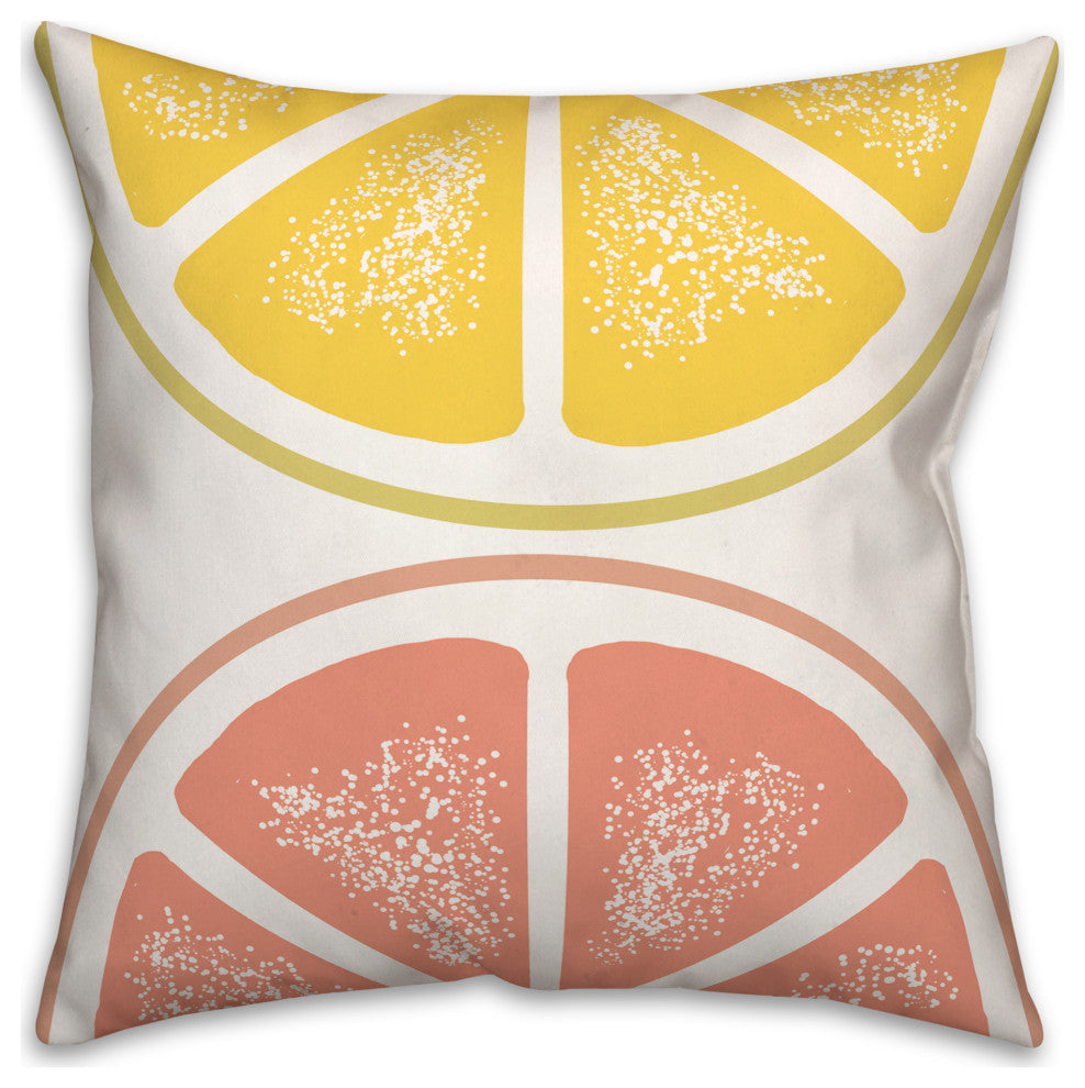 Lemon and Grapefruit 18x18 Indoor / Outdoor Pillow