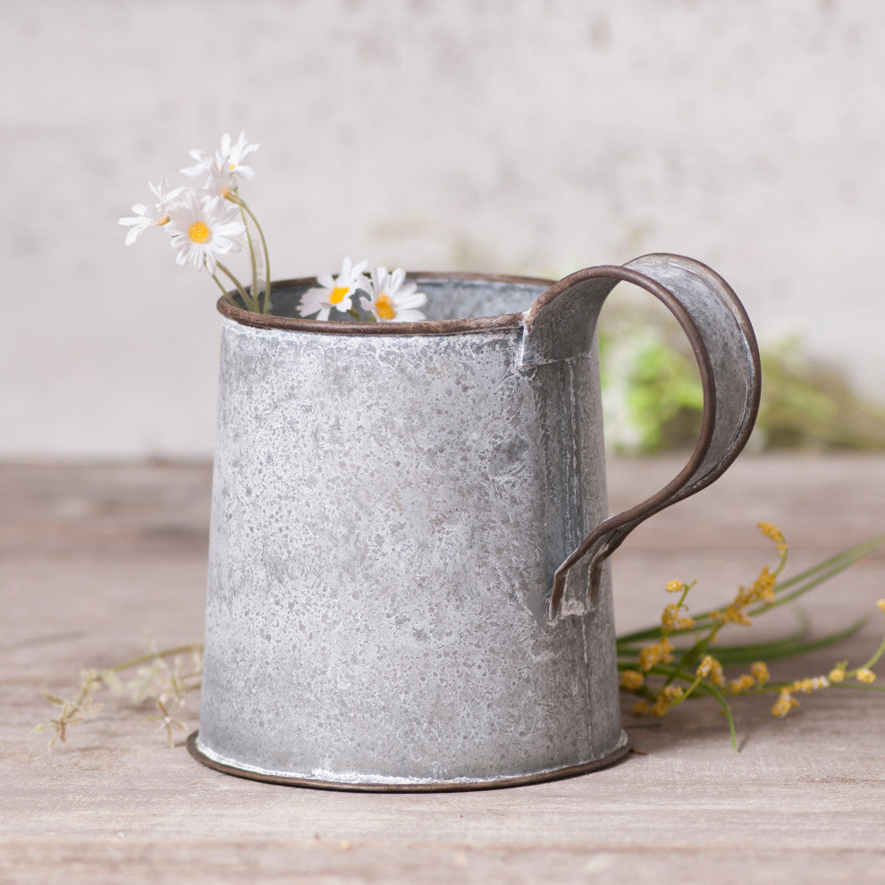 Decorative Mug, Weathred Zinc