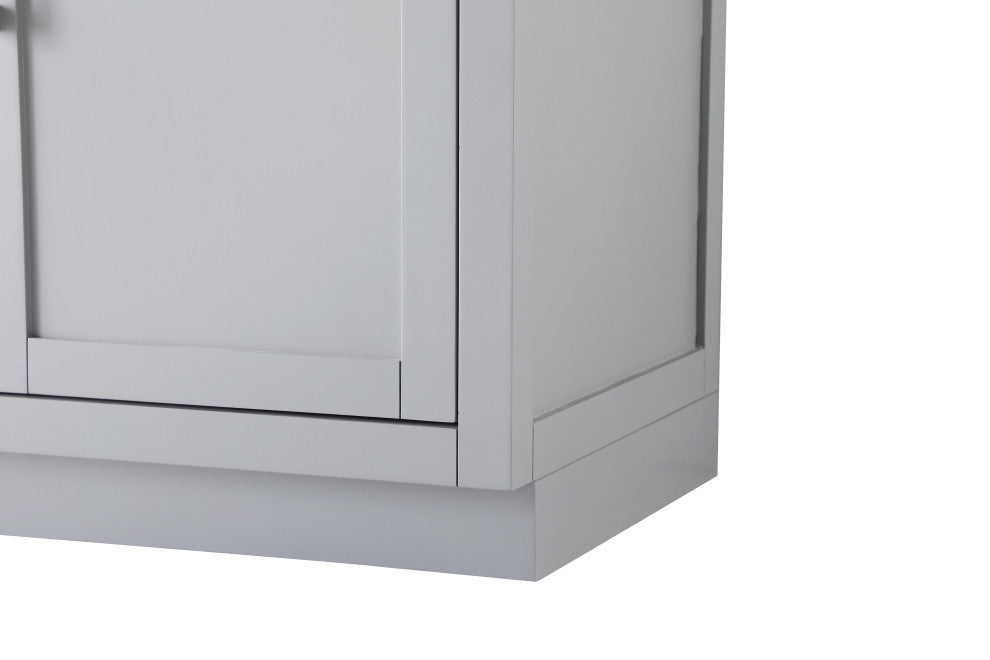 Home Living 54" Double Bathroom Vanity, Grey