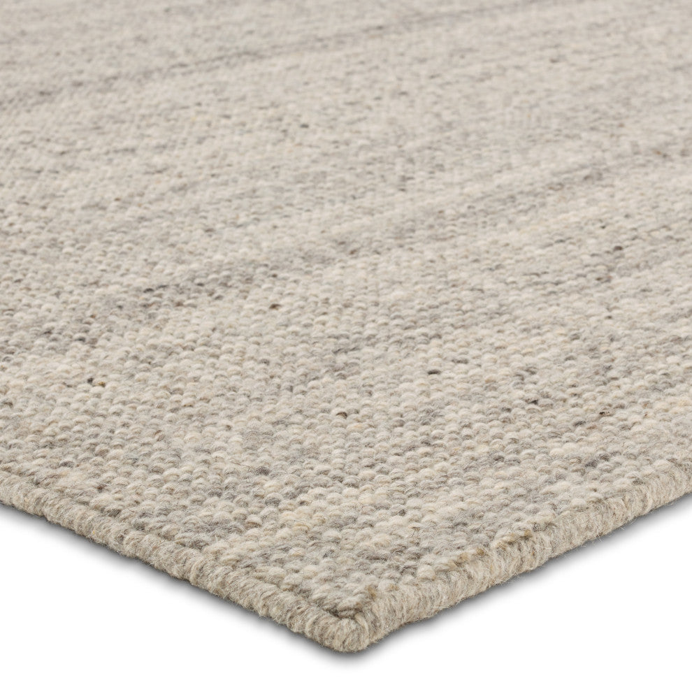 Jaipur Living Mere RNE02 Handmade Solid Gray Area Rug, 9'6"x13'6"