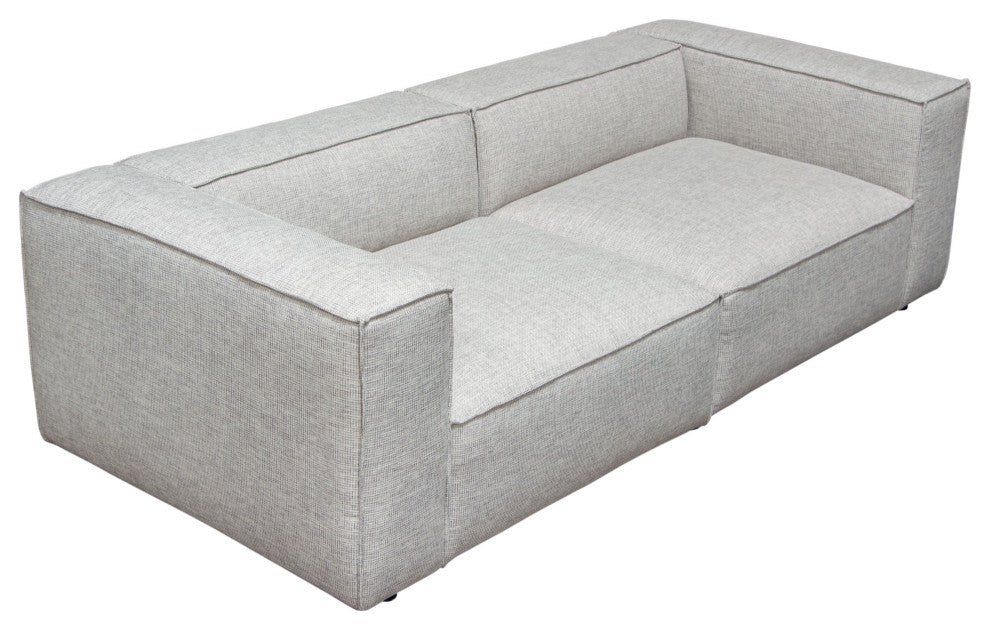 Vice 2PC Modular Sofa in Barley Fabric
