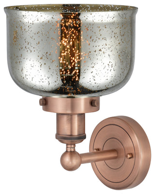 Large Bell 1-Light 7" Sconce, Antique Copper Finish, Mercury Shade