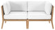Clearwater Outdoor Patio Teak Wood Loveseat